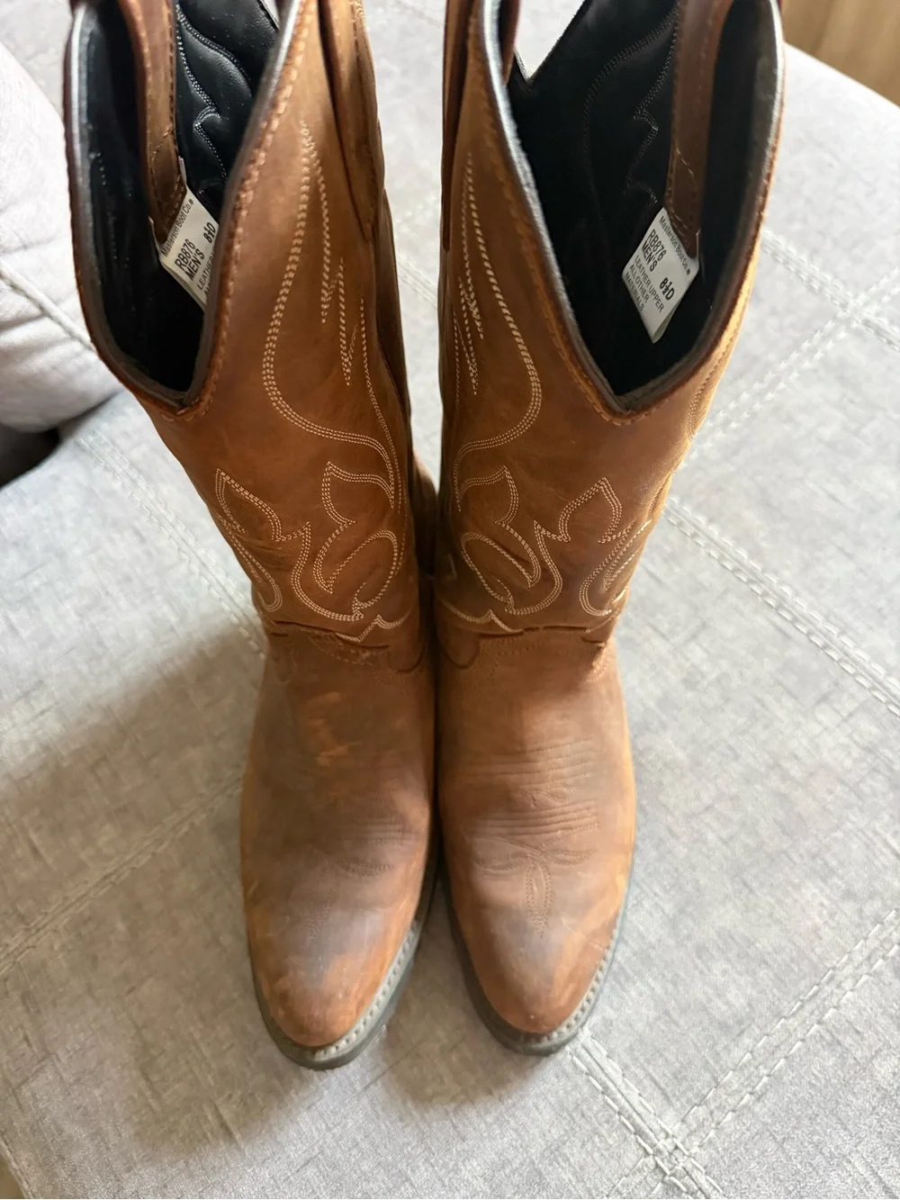 Brown Leather Western Cowboy Boots